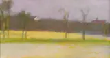 Wolf Kahn, Golden Field, 1973, oil on canvas