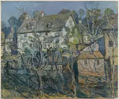 Walter Elmer Schofield, Old Mill House, oil on canvas