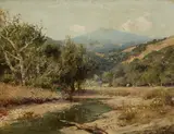 William Keith, A view of Mount Tamalpais, oil on canvas