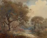 A road through the oaks by Percy Gray, 1923, watercolor on paper, offered Nov 2018