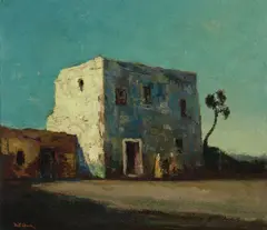 Adobe by Will Sparks, oil on canvas, offered Nov 2018