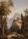 William S. Jewett, Yosemite, oil on canvas