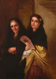 George Henry Hall, Spanish Women, 1862, oil on canvas