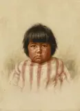 Grace Hudson, Lu's Baby, oil on canvas