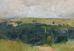 Connecticut Hills (Canaan Mountains) by Emil Carlsen, 1907, oil on canvas, sold Nov 2018