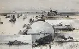 Charles Graham, The St. Clair River and Lake, circa 1888, watercolor and gouache on artist board