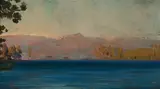 Arthur Bowen Davies, Lake Tahoe; Emerald Bay, Lake Tahoe; Cathedral Peak, Tuolumne Meadows, Yosemite, California; Live Oaks, Monterey, California (a group of four), 1905