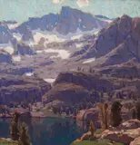 The Inyo Sierra by Edgar Alwin Payne, oil on canvas, sold Nov 2018