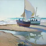 Arthur Grover Rider, Low tide on the jetty