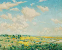 Granville Redmond, Antelope Valley, oil on canvas