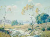 San Diego countryside with river by Maurice Braun, oil on canvas, offered Nov 2018