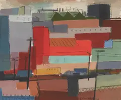 Grace Clements, Warehouse District (Los Angeles), 1931, oil on canvas