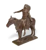 Cyrus Edwin Dallin, Appeal to the Great Spirit, 1913, bronze with dark brown patina and verdigris