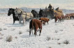 Robert A. Winter, Feeding Time, 1984, oil on masonite
