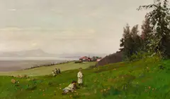 A view of Reverend Joseph Worcester's House, Piedmont, California by William Keith, circa 1883, oil on canvas, offered Aug 2018