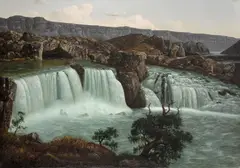 William Samuel Parrott, Shoshone Falls (Snake River, Idaho), circa 1880, oil on canvas