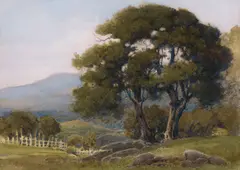 Percy Gray, A Marin view, gouache, watercolor, and graphite on paper