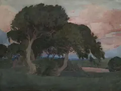 Francis McComas, Monterey Twilight, 1902, watercolor on wove paper
