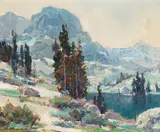 Jack Wilkinson Smith, Mt. Hurd looking across South Lake, oil on canvas