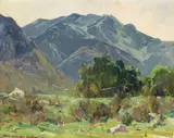 Jack Wilkinson Smith, Sierra Cabin, oil on canvas affixed to board