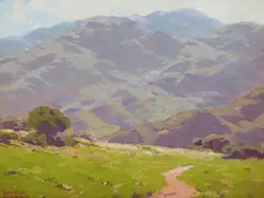 Tranquil shadows by Sam Hyde Harris, oil on board, sold Aug 2018