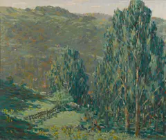Rinaldo Cuneo, Marin hills landscape, 1916, oil on canvas