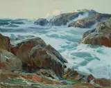 Jack Wilkinson Smith, Crashing surf, oil on canvas