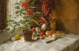 Clark Hulings, Santa Fe Kitchen Corner, 1974, oil on canvas