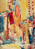 Bernard von Eichman, Hong Kong Scene, circa 1922, watercolor on paper