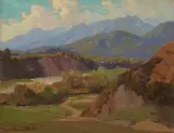 Monrovia Canyon by Marion Wachtel, oil on canvas, sold Apr 2018