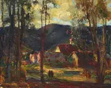 Joseph Kleitsch, Evening Light, Laguna, 1923, oil on canvas