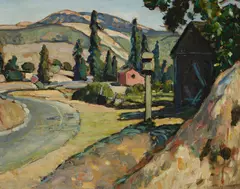 Clark Hobart, La Honda Hills (Santa Cruz Mountains), circa 1930, oil on canvas