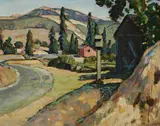 Clark Hobart, La Honda Hills (Santa Cruz Mountains), circa 1930, oil on canvas