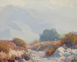 Hanson Puthuff, Silver Veiled Horizon, oil on canvas