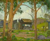 William Wendt, Wash Day at Wendt's Cabin in Trabuco Canyon