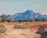 Hanson Puthuff, Amethyst and Gold, oil on canvas