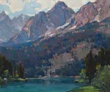 Edgar Alwin Payne, Rugged Peaks, circa 1930, oil on canvas