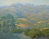 William Louis Otte, An Early Snowfall on the Mountains, Santa Barbara, California