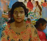 Arthur Grover Rider, Flower market, Cuernavaca