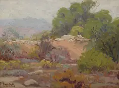 Yesterday by Sam Hyde Harris, oil on artist board, sold Apr 2018