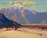 Alfred R. Mitchell, On the Desert, oil on board