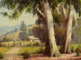Road to the Ranch by Paul Grimm, oil on canvasboard, sold Apr 2018