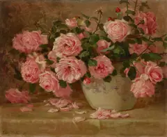 Edith White, Red roses, 1899, oil on canvas