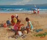 Filastro Mottola, Children Playing, Laguna Beach, California