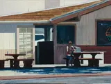 Drew Lang, Cessy's, oil on canvas