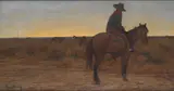 Maynard Dixon, Daybreak, 1907, oil on canvas laid to board