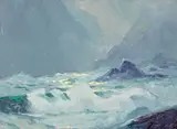 The crest of the tide by Sydney Laurence, oil on masonite, sold Apr 2018