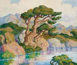 Birger Sandzén, Mountain Lake, Rocky Mountain National Park