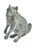 Mark Rossi, Raccoon, Standing (Procyon lotor), bronze with green patina
