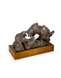 The Taste of Honey by Edward Fraughton, bronze with marble and wood base, sold Apr 2018